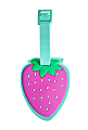 Office Depot® Brand PVC Strawberry Lunch Bag Tag, 4-3/4", Pink/Green