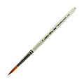 Silver Brush Ultra Mini Series Paint Brush, Size 14, Taklon Filament, Liner Bristle, Pearl White