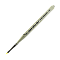 Silver Brush Ultra Mini Series Paint Brush, Size 12, Grass Comb Bristle, Taklon Filament, Pearl White