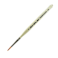 Silver Brush Ultra Mini Series Paint Brush, Size 4, Round Bristle, Taklon Filament, Pearl White