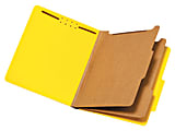 Office Depot® Brand Pressboard Classification Folders, Letter Size (8-1/2" x 11"), 2-1/2" Expansion, Yellow, Box Of 10 1 thumbnail image