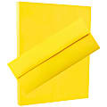 JAM Paper® Stationery Set, 8 1/2" x 11", 30% Recycled, Yellow, Set Of 100 Envelopes And 100 Sheets