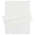 JAM Paper® Strathmore Stationery Set, 8 1/2" x 11", Bright White, Set Of 100 Sheets And 100 Envelopes