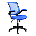 Techni Mobili Ergonomic Mesh High-Back Task Chair, Blue 1 thumbnail image