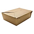 Karat Paper Fold-To-Go Boxes, 76 Oz, Kraft, Case Of 200 Boxes