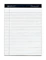 TOPS™ Docket™ Diamond Premium 100% Recycled Legal Pad, 8 1/2" x 11 3/4", Legal Ruled, 50 Sheets, White, Pack Of 2 Pads