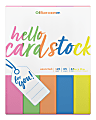 Office Depot® Bright School Card Stock, Assorted Neon Colors, Letter (8.5" x 11"), 65 Lb, Pack Of 125 1 thumbnail image