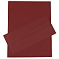 JAM Paper® Business Stationery Set, 8 1/2" x 11", Burgundy, Set Of 50 Sheets And 50 Envelopes 1 thumbnail image