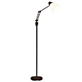 OttLite® Webster LED Floor Lamp, 61"H, Brown