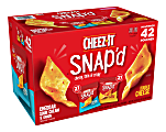 Cheez-It® Snap'd™ Cheesy Baked Snacks, 0.75 Oz, Box Of 42 Snack Bags