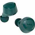 Belkin SoundForm Bolt Wireless Earbuds - Mono, Stereo - Wireless - Bluetooth - 32.8 ft - Earbud - Binaural - In-ear - Blue, Teal