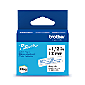 Brother P-touch Btag Label Tape, BTAG133, 0.47 in by 13.1 ft, Blue on Clear 1 thumbnail image