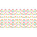 Teacher Created Resources Die-Cut Border Trim, Pastel Pop Rainbows, 35' Per Pack, Set Of 6 Packs 1 thumbnail image