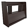 Inval Floating 44"W Wall-Mounted Laptop Desk, Espresso