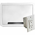 Sanus 9" In-Wall Cable Management TV Media Box - With Power Supply - White - White 1 thumbnail image