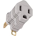 GE Polarized Grounding Adapter Plug, Gray, 58900