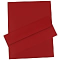 JAM Paper® Business Stationery Set, 8 1/2" x 11", Dark Red, Set Of 50 Sheets And 50 Envelopes