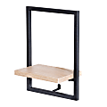 Honey Can Do Vertical Floating Wall Shelf, 11-1/4”H x 8-1/8”W x 4-15/16”D, Black 1 thumbnail image