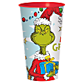 Amscan Christmas The Grinch Plastic Cups, 32 Oz, Multicolor, Pack Of 6 Cups 1 thumbnail image