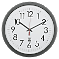 SKILCRAFT® Self-Set Wall Clock, 14 1/2"W, Black/White (AbilityOne 6645-01-623-8823) 1 thumbnail image