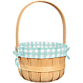 Amscan Easter Wood Chip Basket, 14"H x 9-7/16"W x 9-7/16"D, Blue