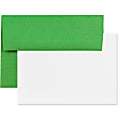 JAM Paper® Stationery Set, Gummed Closure, 5 1/2" x 8 1/8", 100% Recycled, Set Of 25 White Cards And 25 Brown Kraft Envelopes 1 thumbnail image