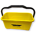 Ettore Super Compact Bucket - 3 gal - Heavy Duty, Sturdy Handle, Compact, Ergonomic Grip - 7.3" x 17.5" - Yellow - 1 Each
