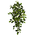 Nearly Natural Mixed Stephanotis & Ivy 19" Artificial Hanging Plants, Green, Set Of 4 Plants