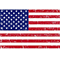 Amscan Patriotic Vintage American Flag Backdrop, 40" x 62", Multicolor