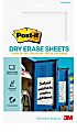 Post-it® Dry Erase Sheets 7 in. x 11.3 in., 1 Pack, 30 Sheets/Pack, DEFSheets-30PK 1 thumbnail image