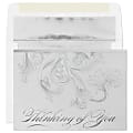 Custom Silver Foil Embellished Thinking Of You Greeting Cards "Filigree" With Silver Foil Lined Envelopes, 7-7/8" x 5-5/8", Box Of 25 Cards 1 thumbnail image