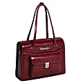 McKlein Leather Briefcase, Wenonah, Red 1 thumbnail image
