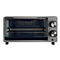 MegaChef Toaster Oven With Adjustable Temperature And Timer, 8”H x 13-1/2”W x 11”D, Silver 1 thumbnail image