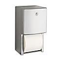 Bobrick Surface-Mounted Multi-Roll Toilet Tissue Dispenser - Roll Dispenser - 2x Roll - 11"x6.1"x 5.9" Depth - B4288 1 thumbnail image