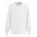 Medline ComfortEase™ Unisex Warm-Up Scrub Jacket, 5X, White 1 thumbnail image