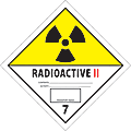 Tape Logic® Preprinted Shipping Labels, DL5242, Radioactive II, Square, 4" x 4", Black/White/Yellow, Roll Of 500