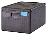 Cambro Cam GoBox GN 1/1 8" Top Loading Food Transporter, 12-7/16"H x 15-3/4"W x 23-5/8"D, Black 1 thumbnail image