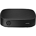 HP t430 Thin Client - Intel Celeron N4000 Dual-core (2 Core) 1.10 GHz - 4 GB RAM DDR4 SDRAM - 32 GB Flash - Intel UHD Graphics 600 - Gigabit Ethernet - Windows 10 IoT Enterprise (English) - HDMI - DisplayPort 1 thumbnail image