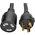 Eaton Tripp Lite Series Power Extension Cord, NEMA L5-30P to NEMA L5-30R- Heavy-Duty, 30A, 125V, 10 AWG, 6 ft. (1.83 m), Black, Locking Connectors 1 thumbnail image