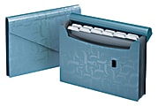 Tops 13-Pocket Poly Expanding File, 9 1 1/6" x 13 1/2", Blue