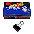 OIC® Binder Clips, Mini, 9/16", Black, Box Of 12 1 thumbnail image