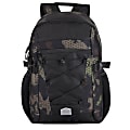 Trailmaker Bungee Backpack With 17" Laptop Pocket, Camo Green/Black