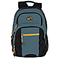 Trailmaker Multi-Pocket Backpack, 19"H x 13"W x 8"D, Teal/Black