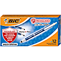 BIC PrevaGuard Clic Stic Stylus - Integrated Writing Pen - 1 Pack - 39.4 mil - Plastic - Blue - Notebook, Tablet Device Supported