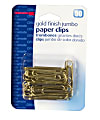 OIC® Paper Clips, Box Of 50, Jumbo, Gold 1 thumbnail image