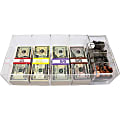 Nadex Coins 5-Compartment Currency Tray with Coin Tray - 4 Coin - Acrylic - Clear - 7" Height x 15.4" Width 1 thumbnail image