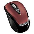 Microsoft® Wireless Mobile Mouse 3000, Red