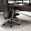Floortex® Ultimat® Polycarbonate Contoured Chair Mat for Carpets up to 1/2", 39" x 49", Clear