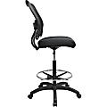 Office Star Deluxe AirGrid Back Drafting Chair with Mesh Seat and Adjustable Footring and Nylon Base 1 thumbnail image