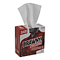 Brawny® Industrial Medium-Duty Premium Wipes, 9 1/4" x 16 3/8", White, Box Of 90